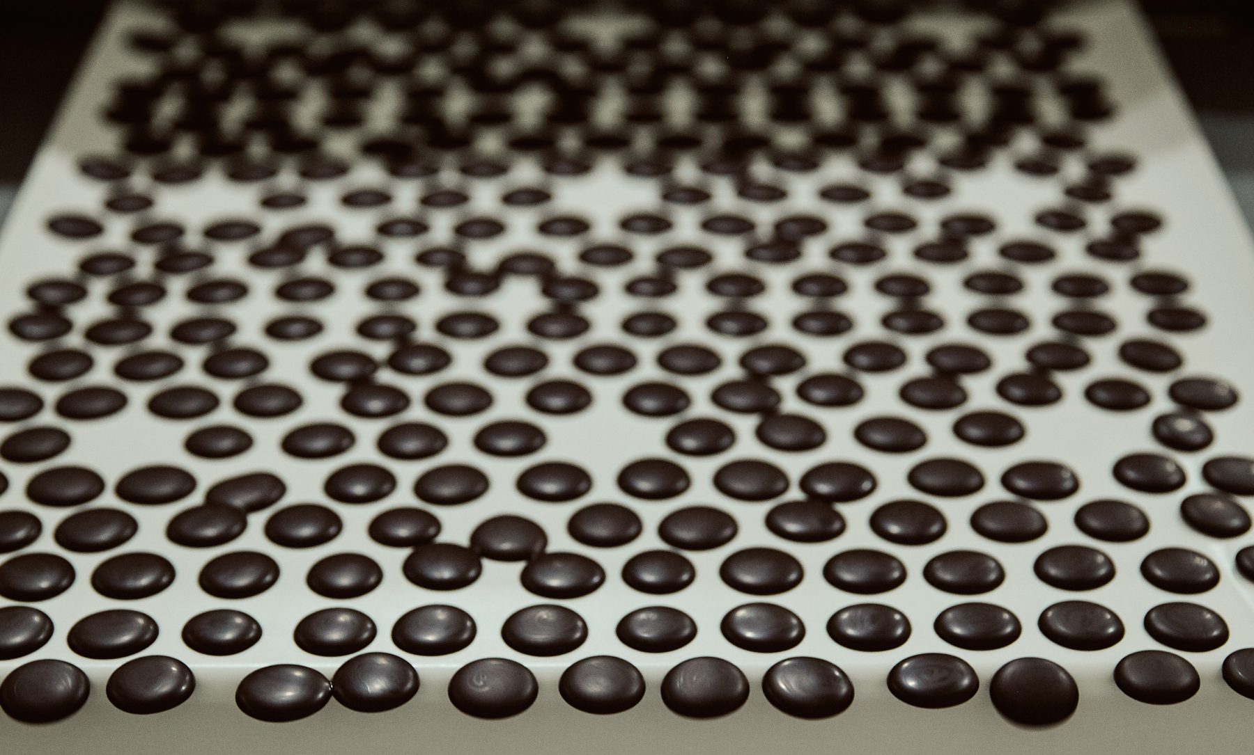Plateau de bonbons de chocolat